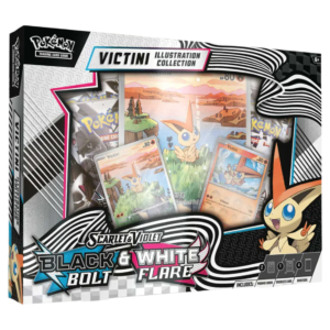 Pokemon TCG - Scarlet & Violet - Black Bolt & White Flare - Unova Victini Illustration Collection Box